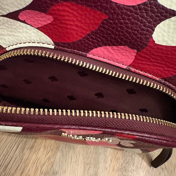 Kate Spade Burgundy and Cream Floral Backpack - Picture 7 of 13